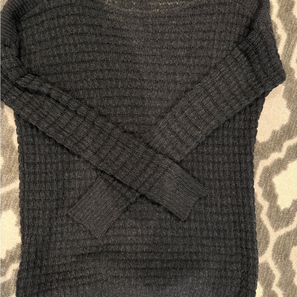 Theory Charcoal Knit Sweater